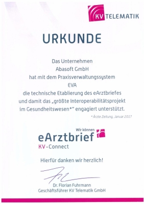 Certification eArztbrief
